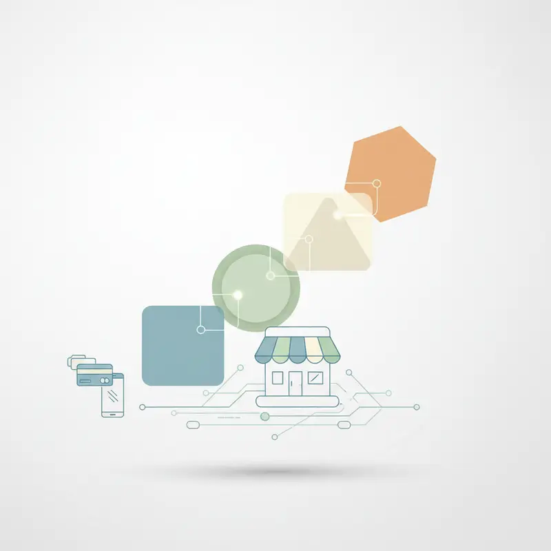 Online alışveriş yapan bir kişi ve ödeme sistemleri hakkında görsel.